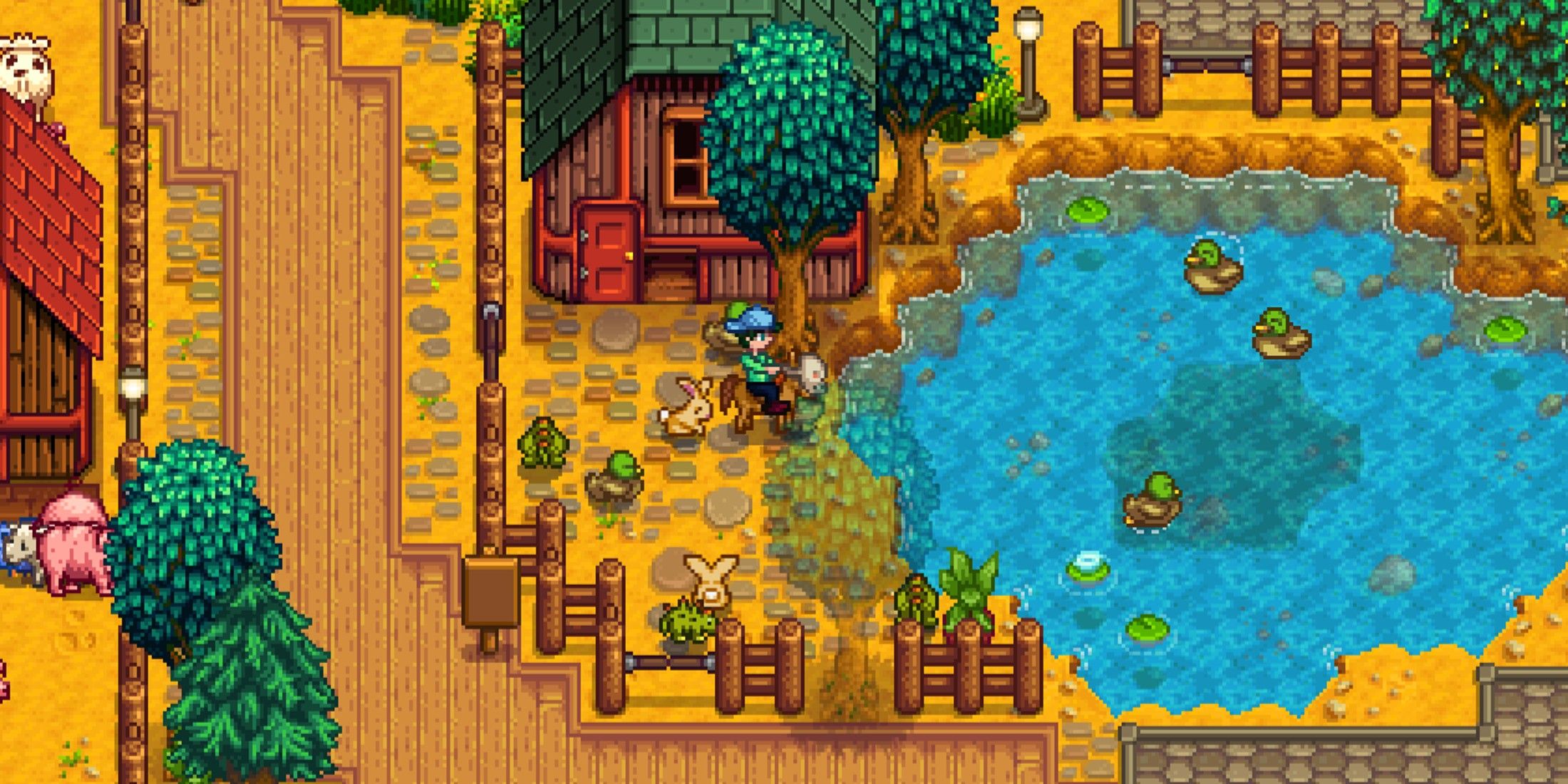 Поклонник Stardew Valley сделал очаровательное одеяло с изображением игровых уток