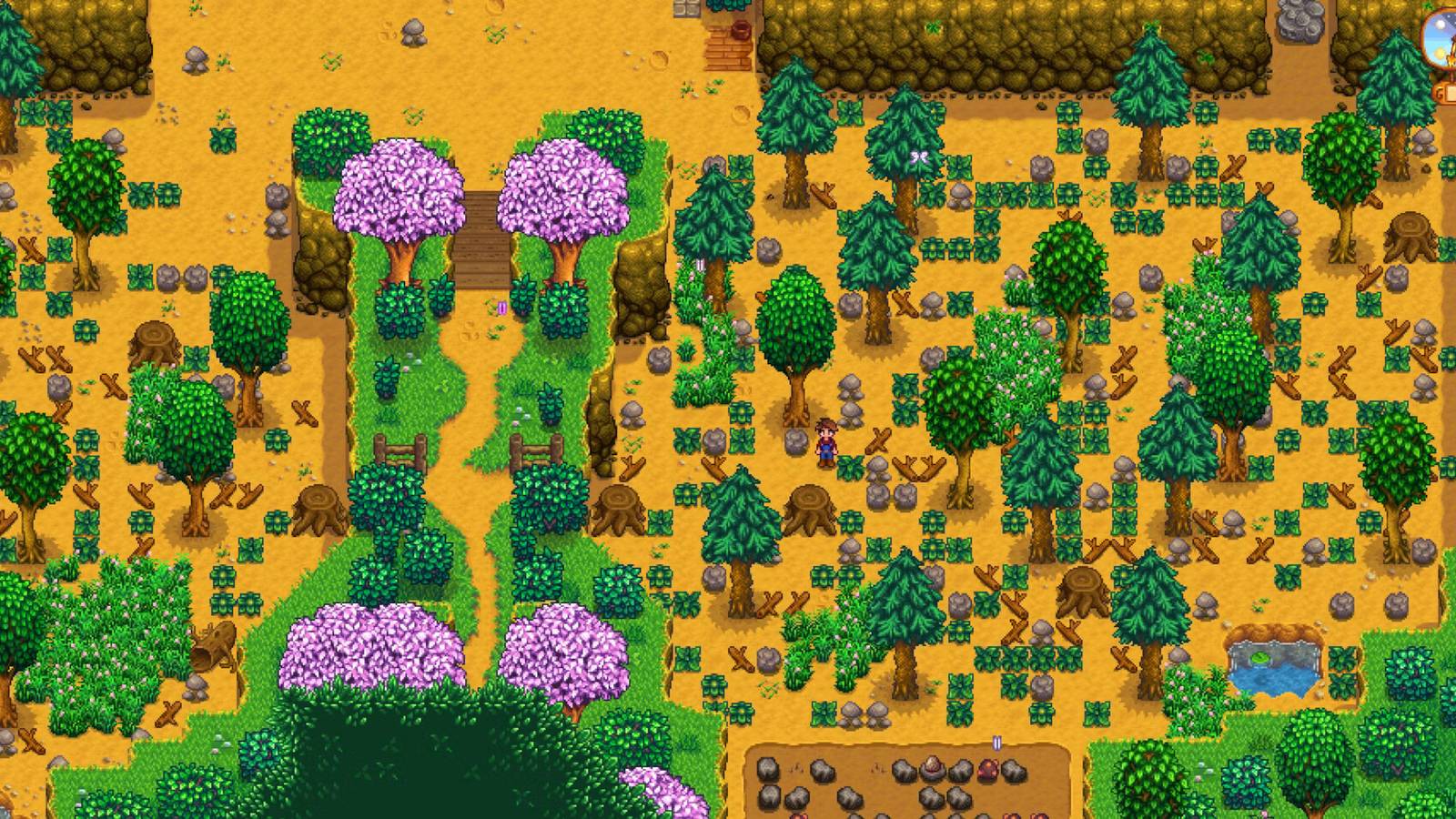 stardew valley farm clearing