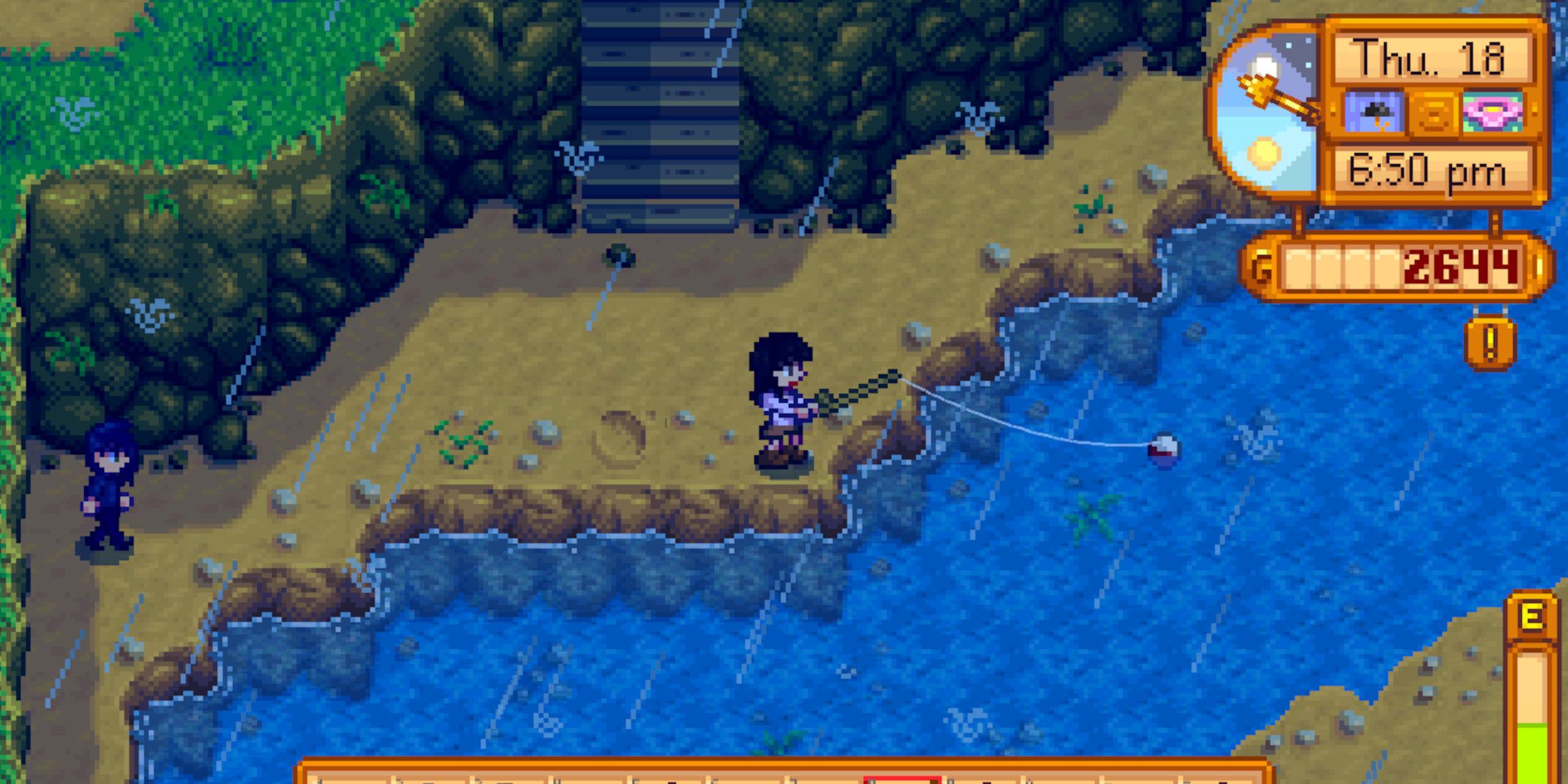 Super Lucky New Stardew Valley Player Goes Fishing and Gets a Surprise