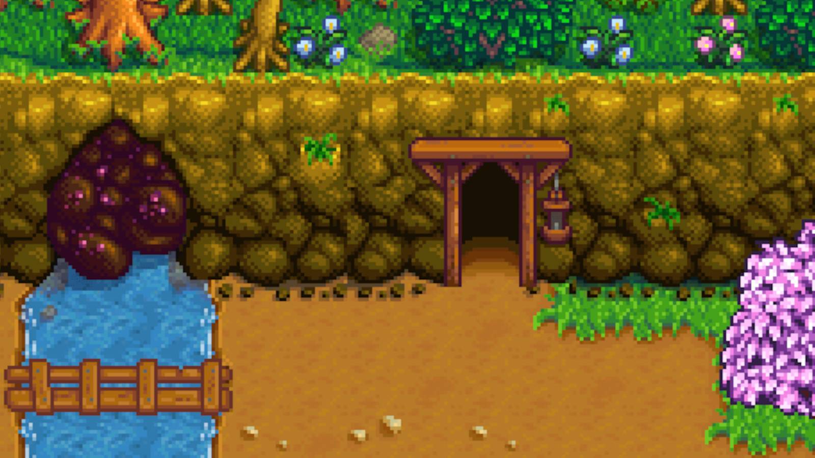 stardew valley mine seen from outside
