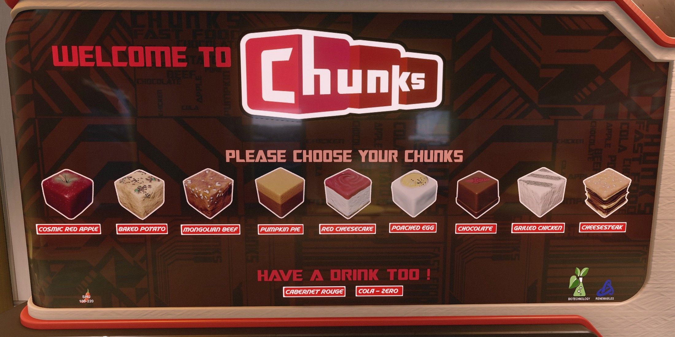 Starfield Fan Designs Neat Poster for Chunks Based on Fast-Food Ads