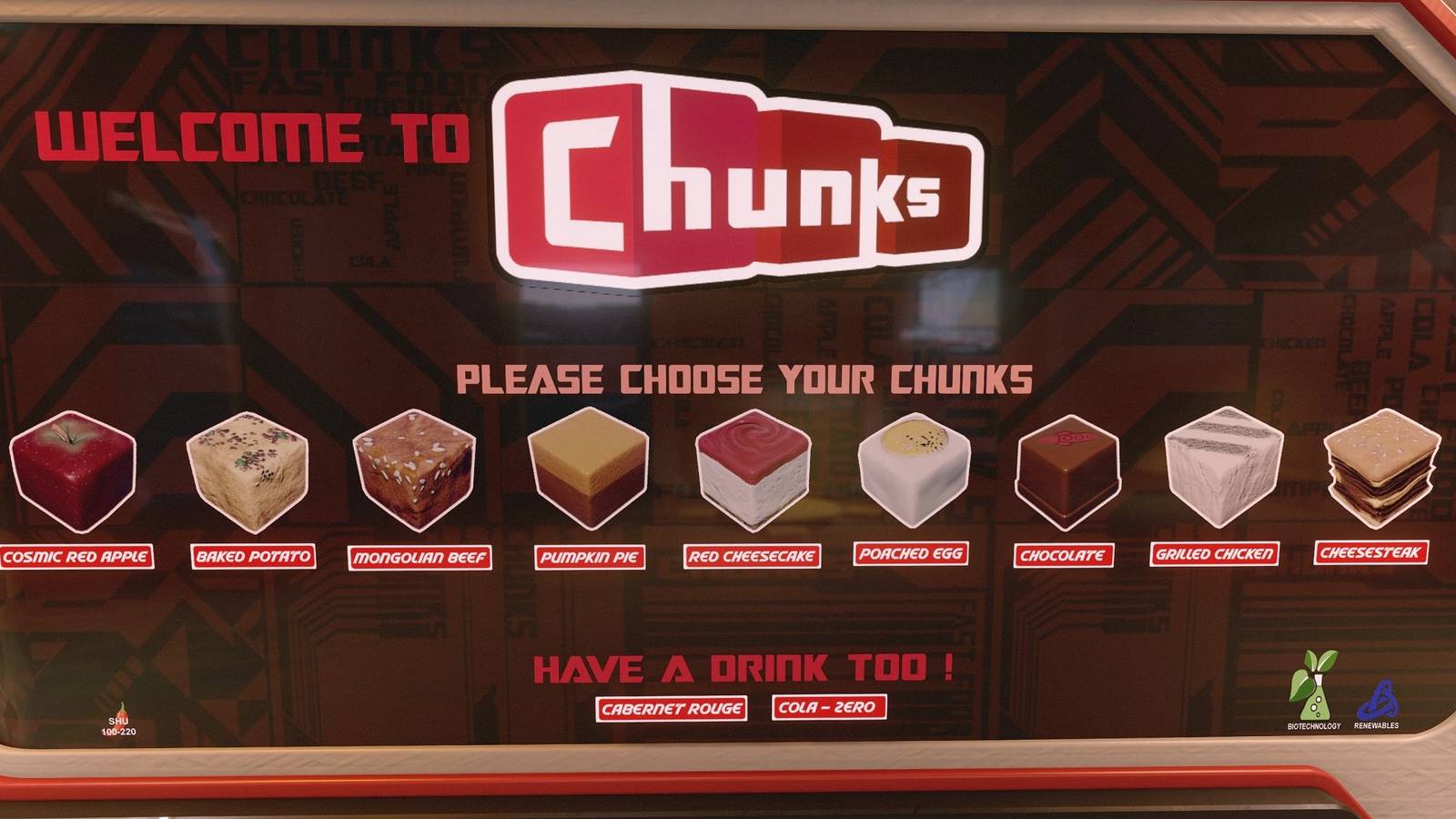 Starfield fan makes neat Chunks ad based on fast-food posters