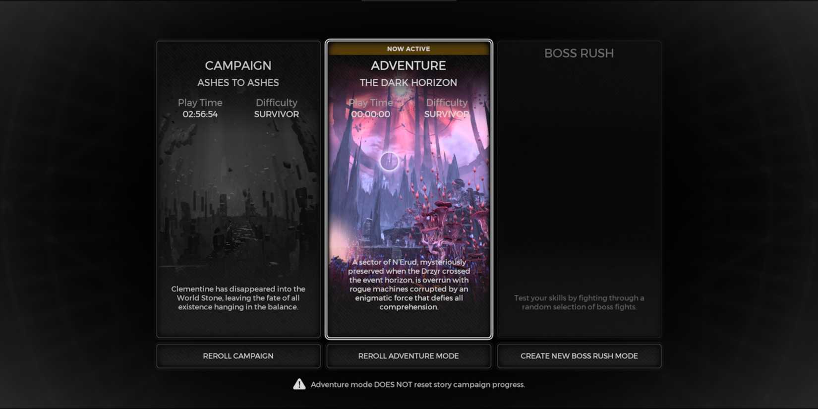 Starting Remnant 2's The Dark Horizon DLC in Adventure Mode