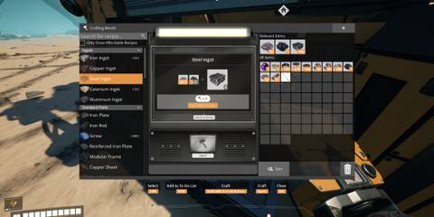 steel ingot production in satisfactory