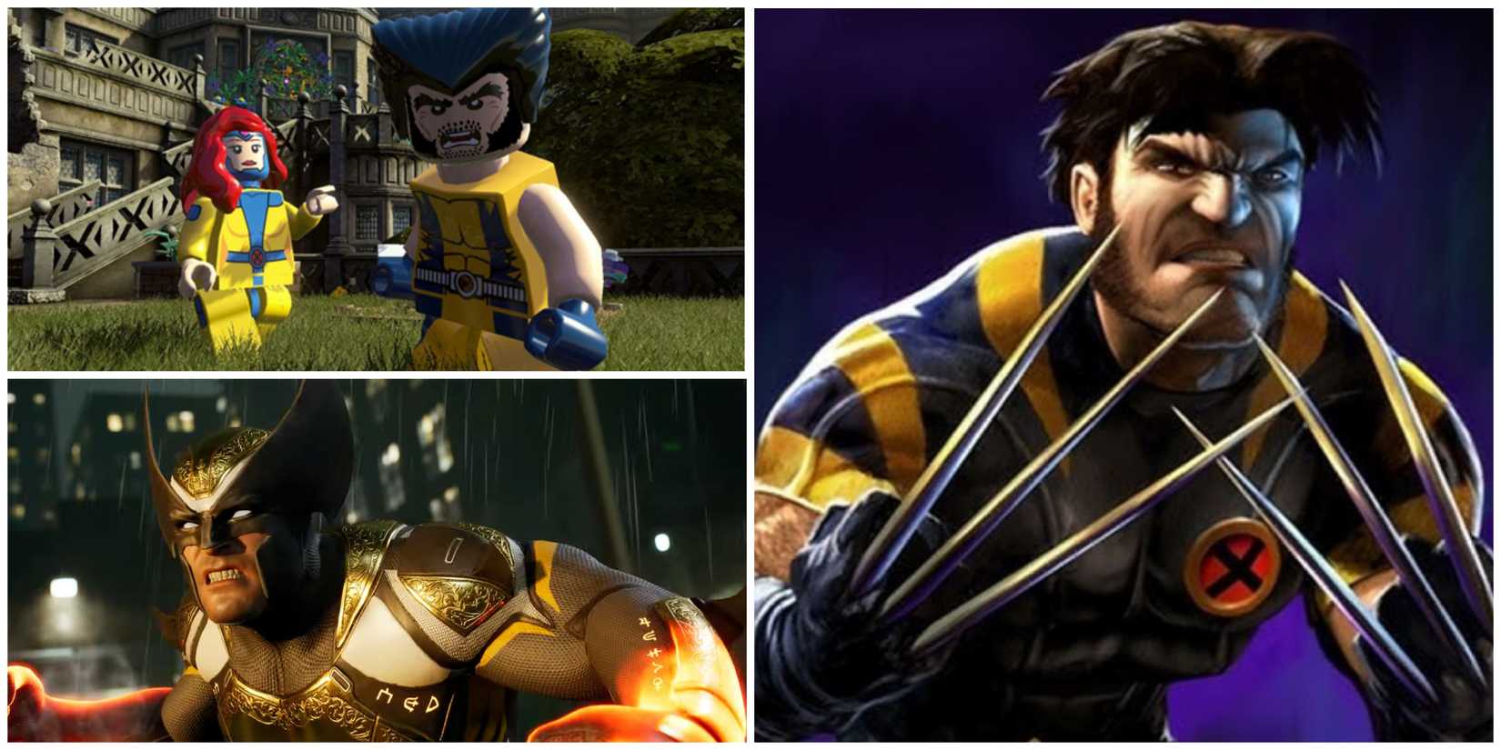 images of the character Wolverine in Marvel games