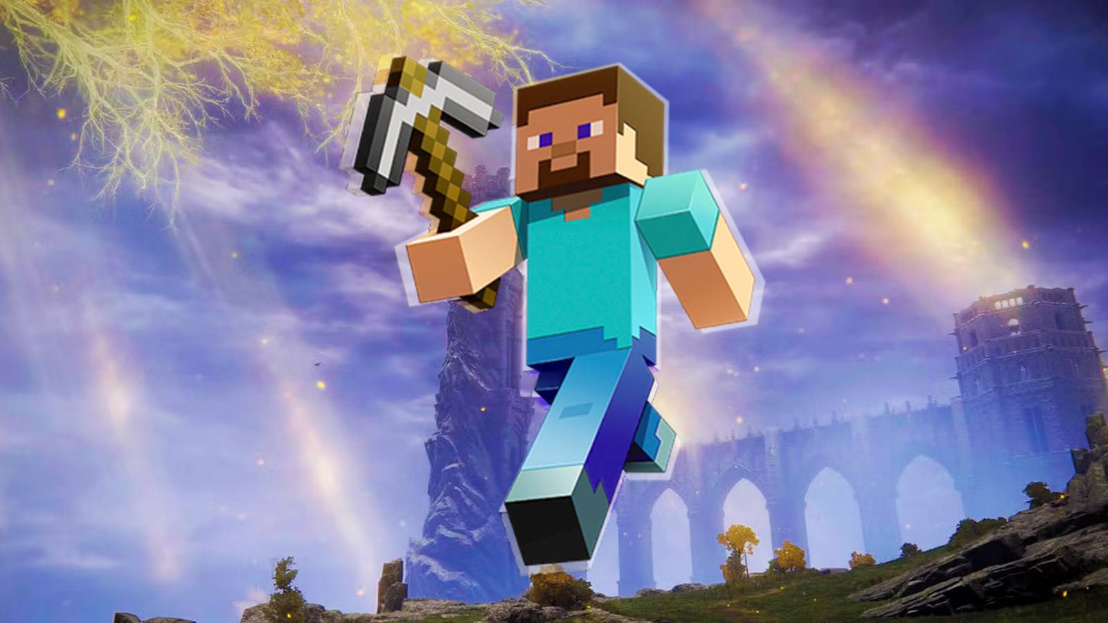 Minecraft Player Recreates Divine Towers 