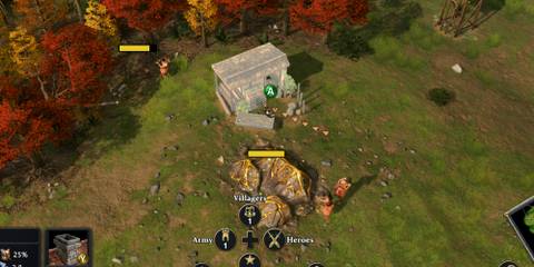 storehouse near gold node age of mythology
