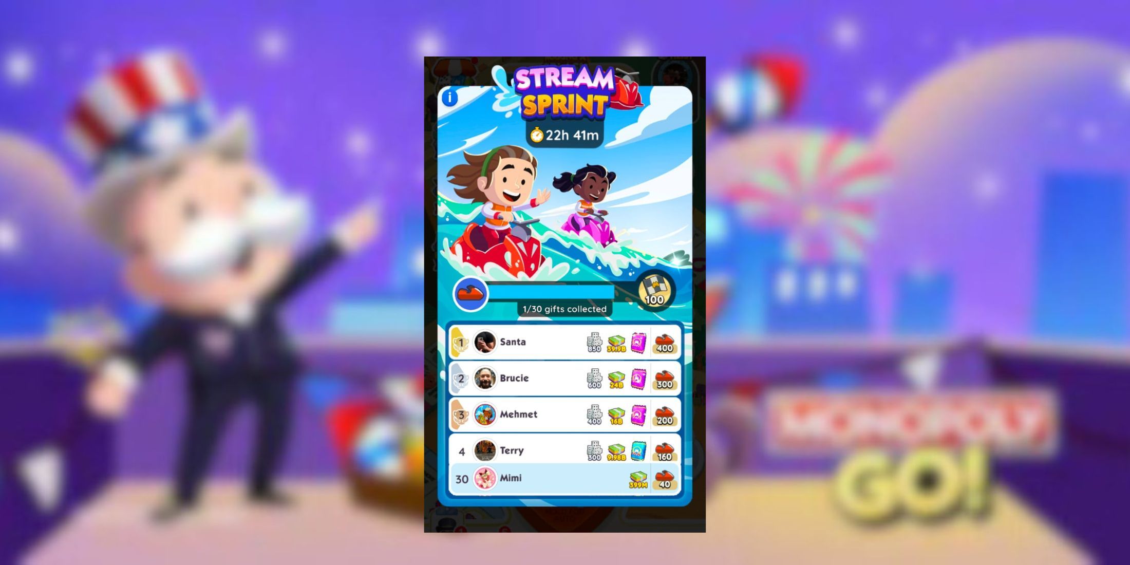 stream sprint monopoly go