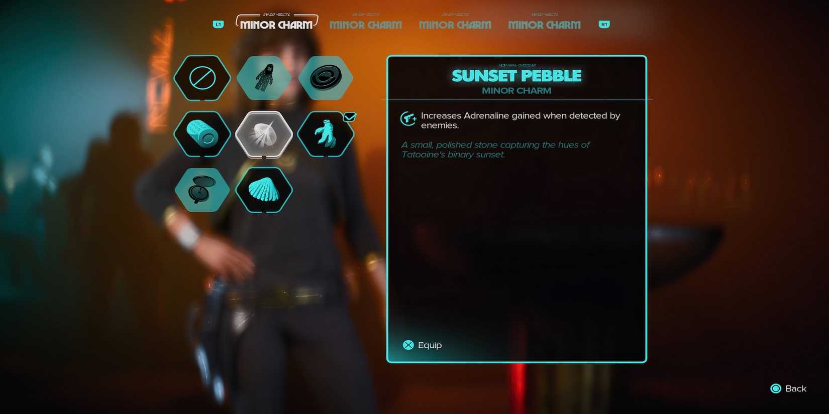 Sunset Pebble charm in Star Wars Outlaws