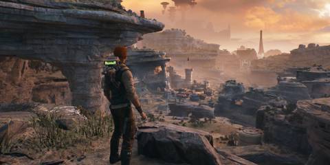 Surveying the land in Star Wars Jedi Survivor