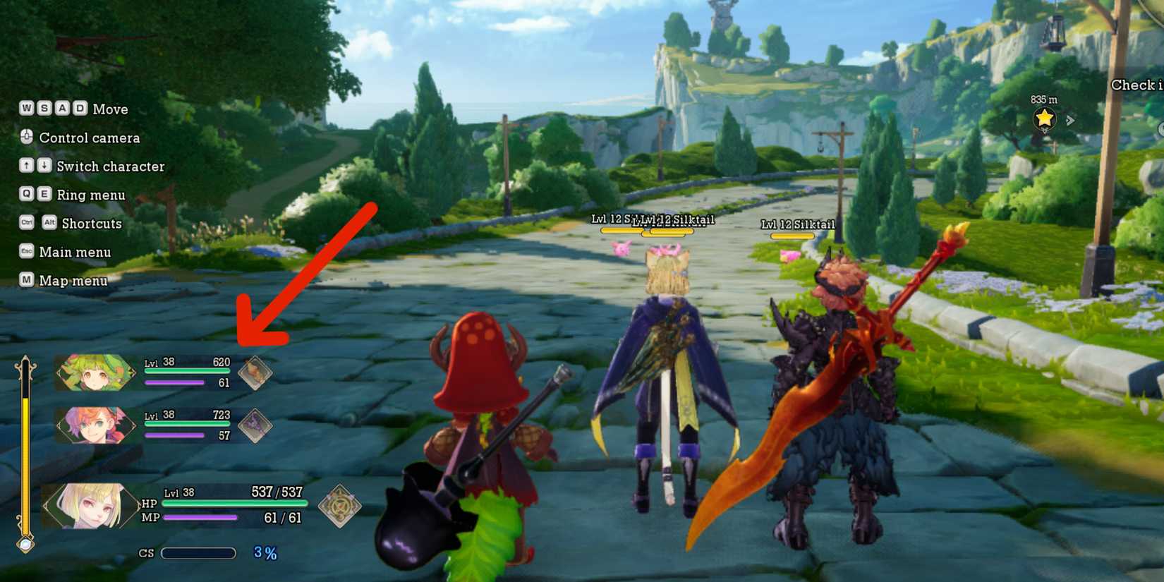 switch characters visions of mana