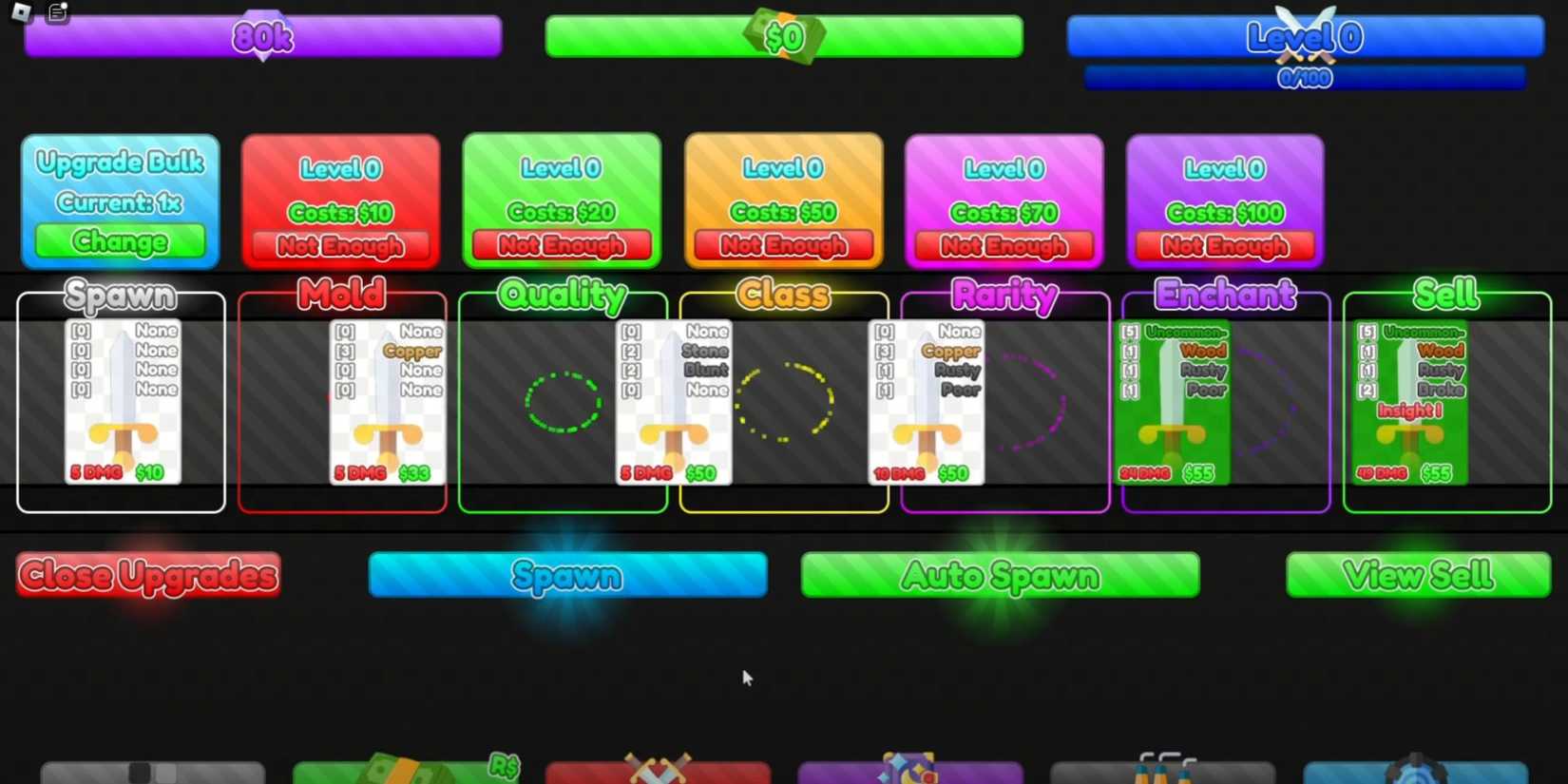 Sword Ui Roblox: Sword Factory GUI Codes