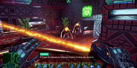System Shock Fighting With Energy Sword