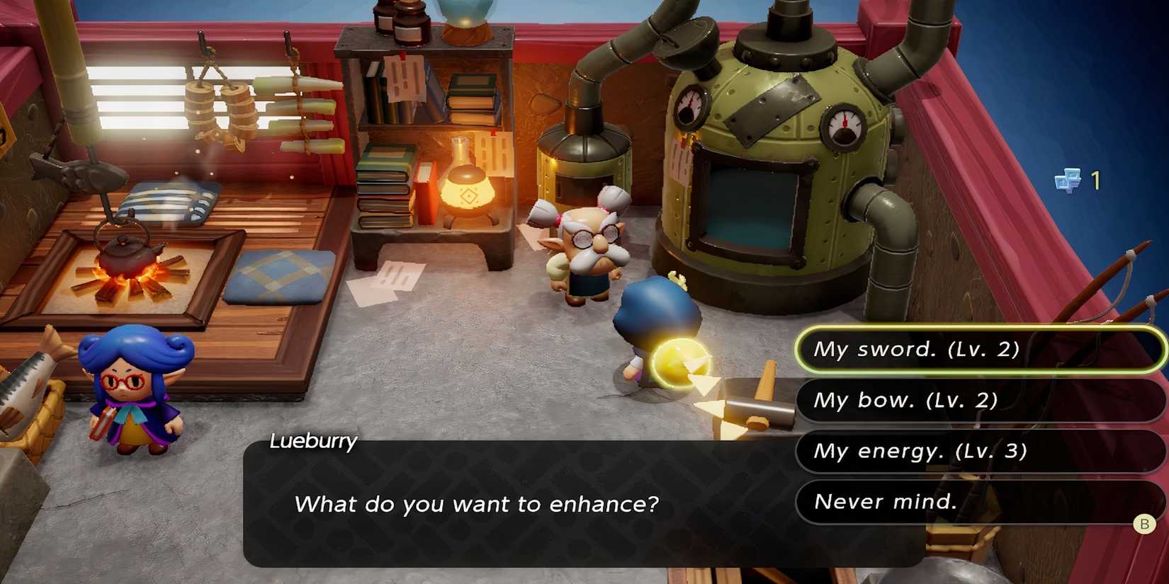 Talking to Lueburry in The Legend of Zelda Echoes of Wisdom