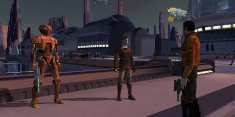 Talking to NPCs in Star Wars Knights Of The Old Republic
