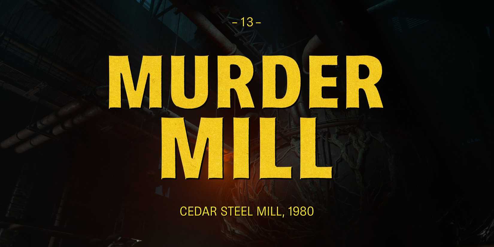The Casting of Frank Stone murder mill chapter 13 title card