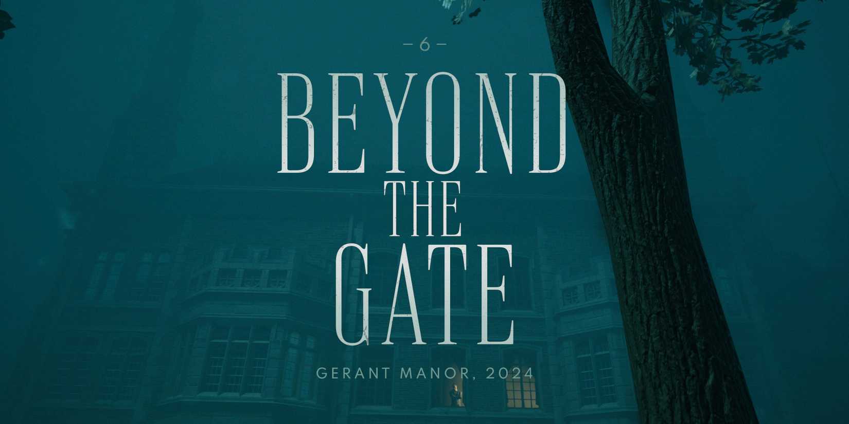 The Casting of Frank Stone chapter 6 title card beyond the gate splash screen