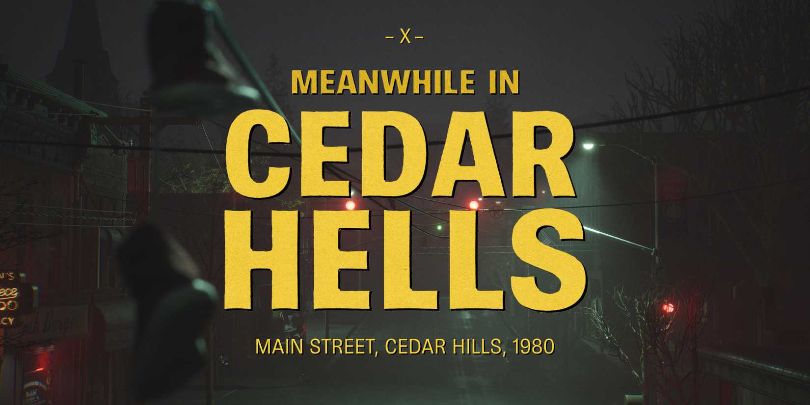 The Casting of Frank Stone interlude splash screen title card