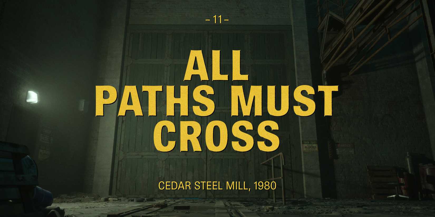 The Casting of Frank Stone chapter 11 splash screen title card