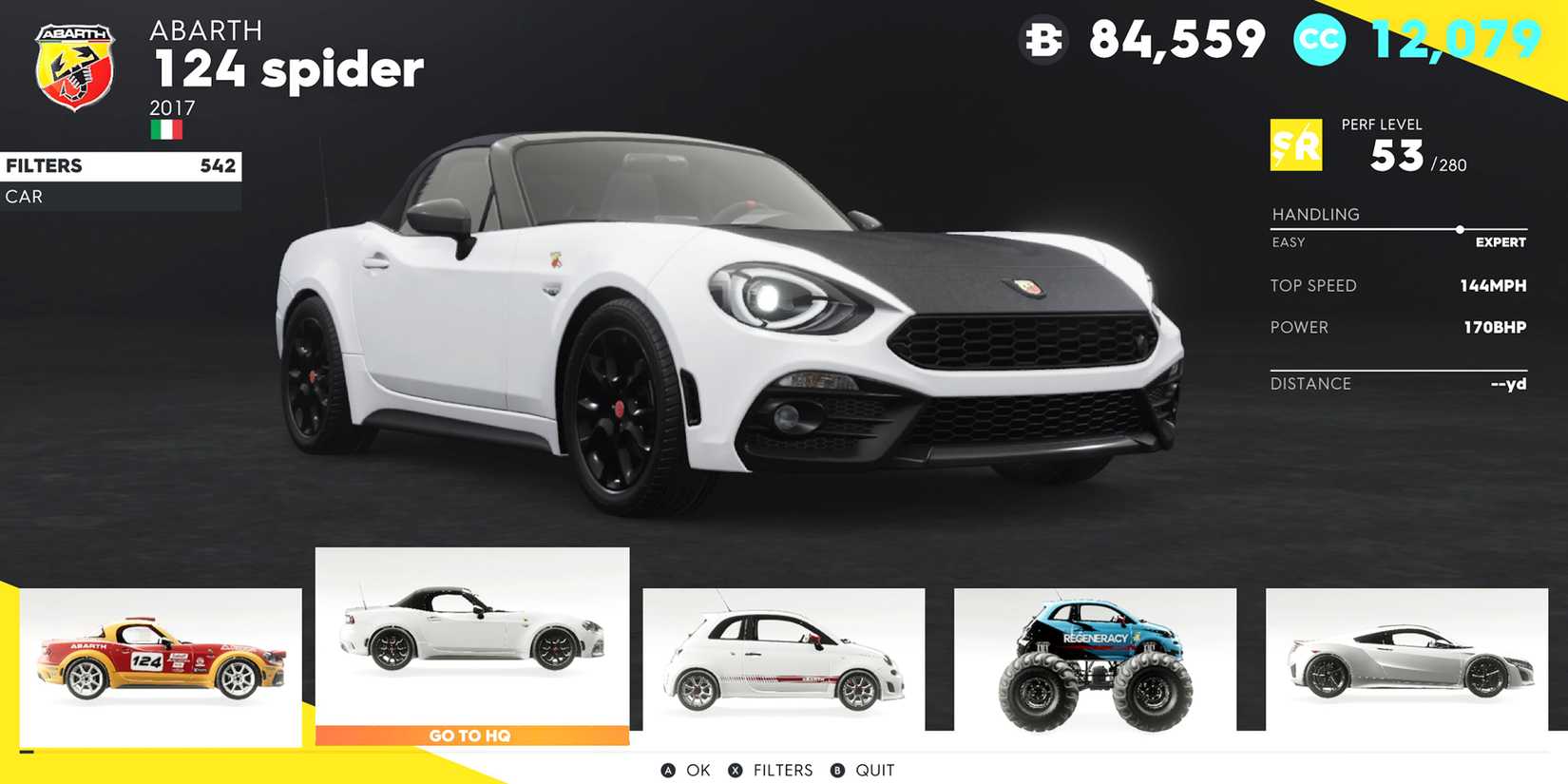 The Crew 2 Abarth 124 Spider