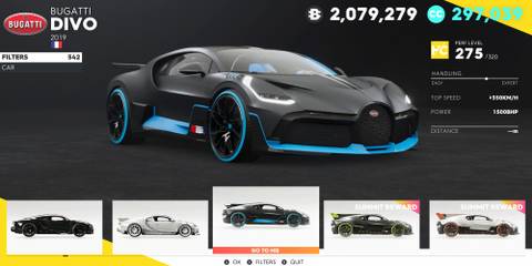 The Crew 2 Bugatti Divo