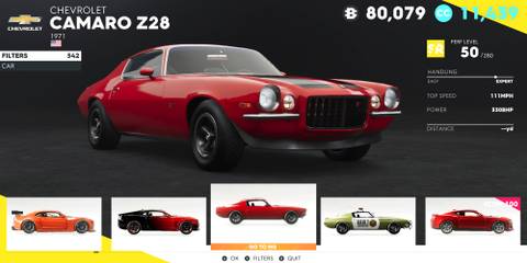 The Crew 2 Chevrolet Camaro Z28