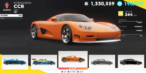 The Crew 2 Koenigsegg CCR