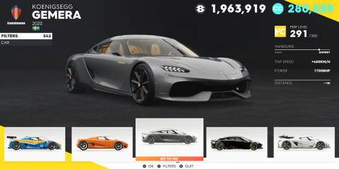 The Crew 2 Koenigsegg Gemera