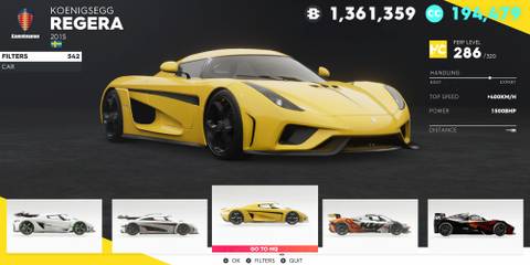 The Crew 2 Koenigsegg Regera