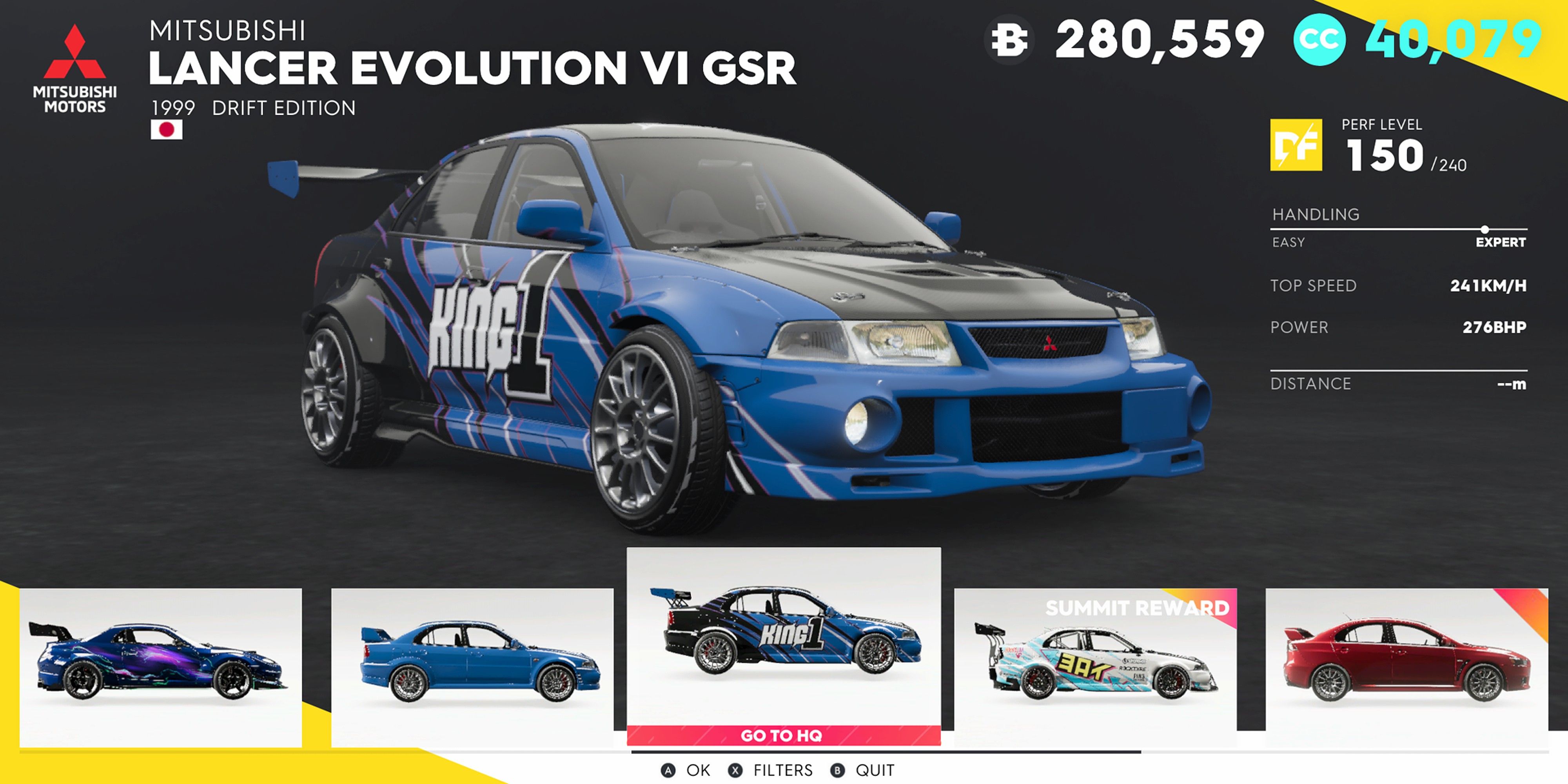 The Crew 2 Mitsubishi Lancer Evolution VI GSR Drift