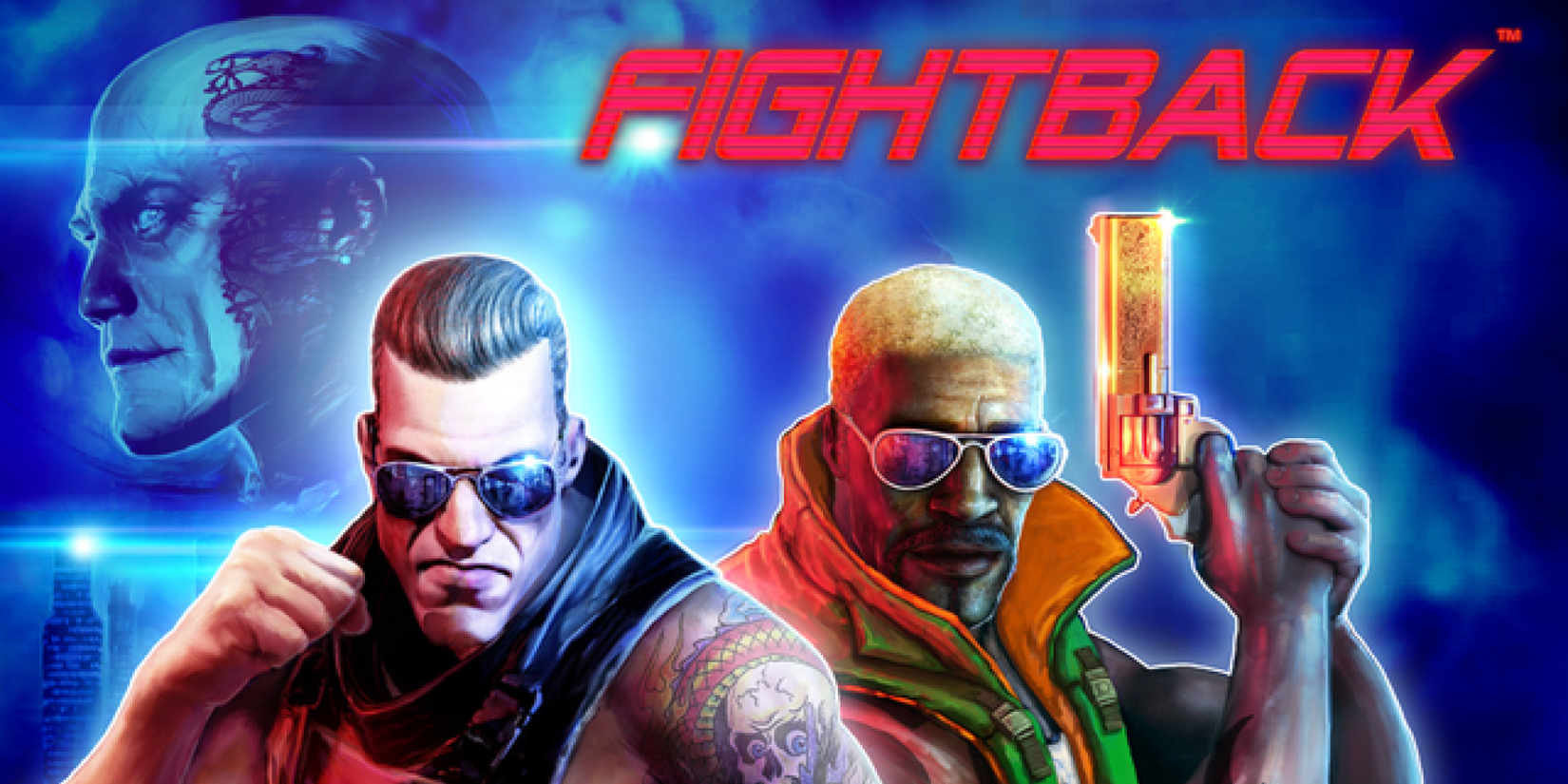 The Dual Protagonists Of Fightback Look Towards The Viewer In Combat Stances
