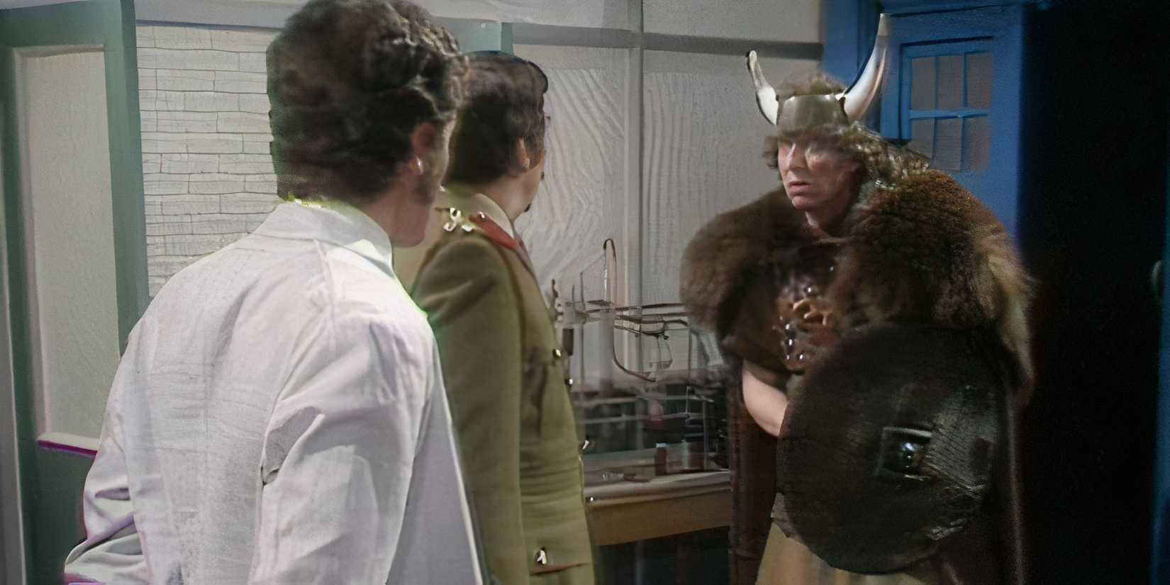 The Forth Doctor 's firrst viking costume in 1974