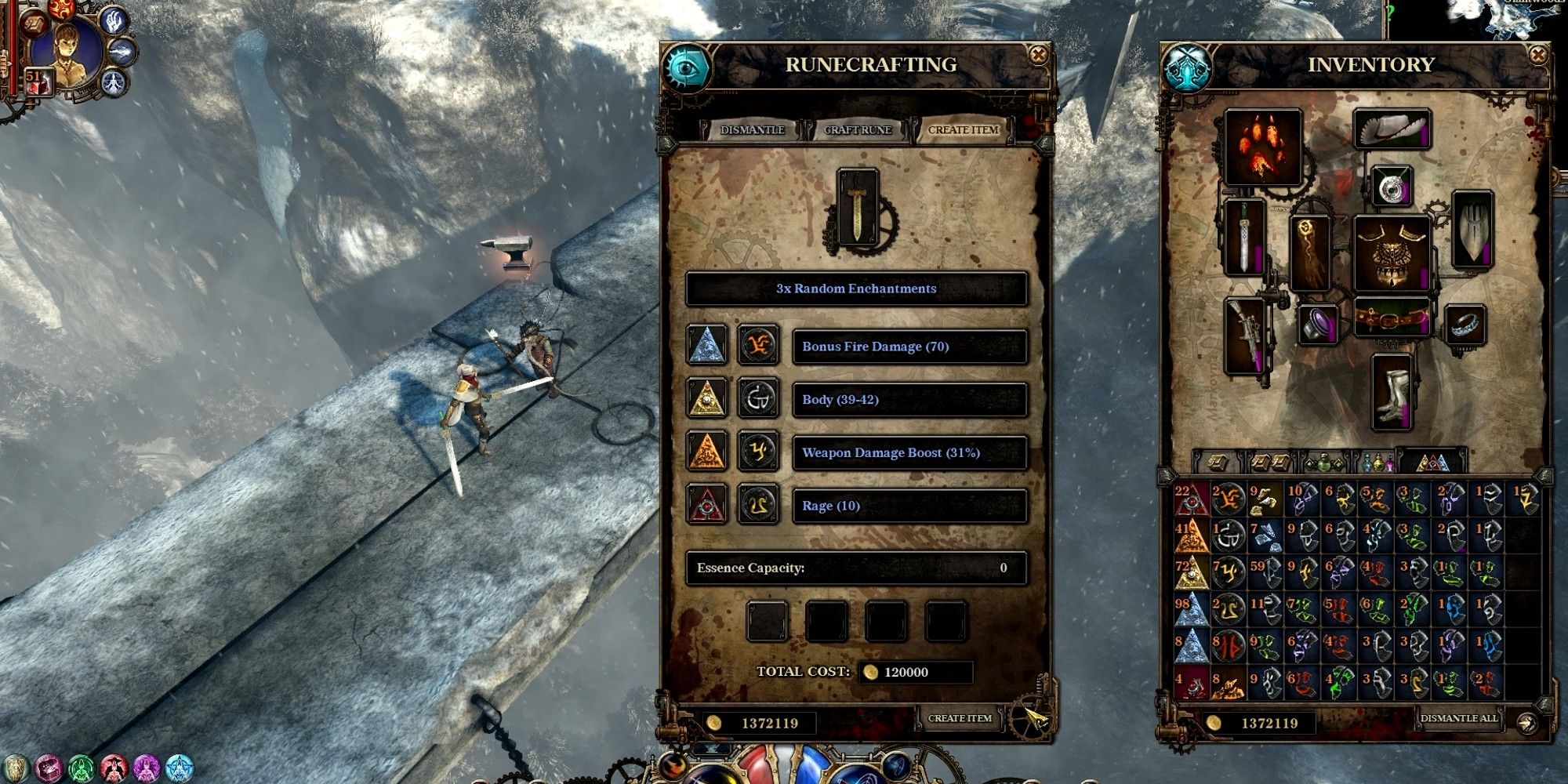 The Incredible Adventures Of Van Helsing Crafting Screen