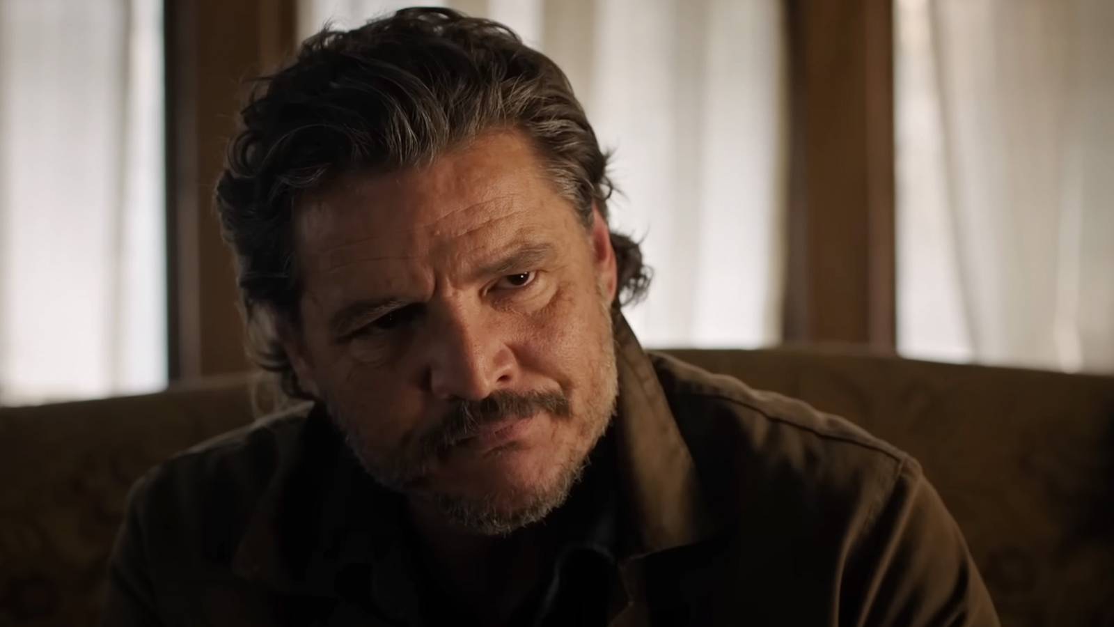 The Last of Us Season 2 First Teaser Pedro Pascal as Joel looking grumpy