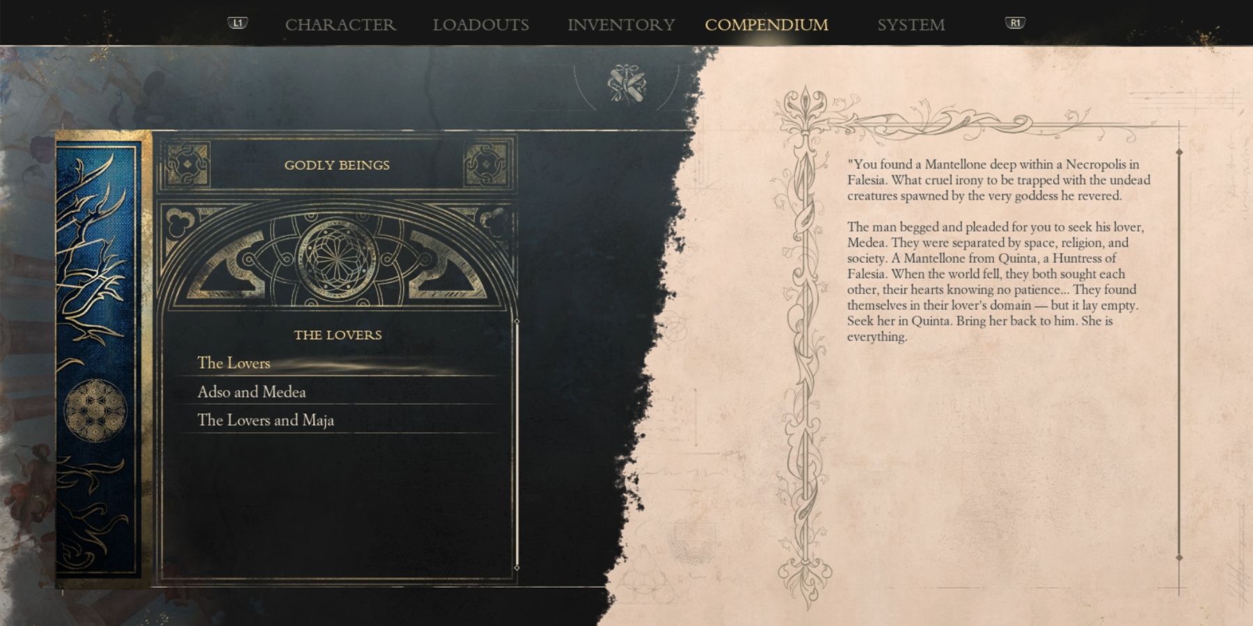 The Lovers Quest (Medea & Adso Locations) In Enotria: The Last Song