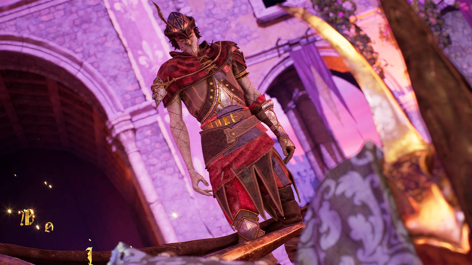 The Maskless One standing over a boss in Enotria The Last Song