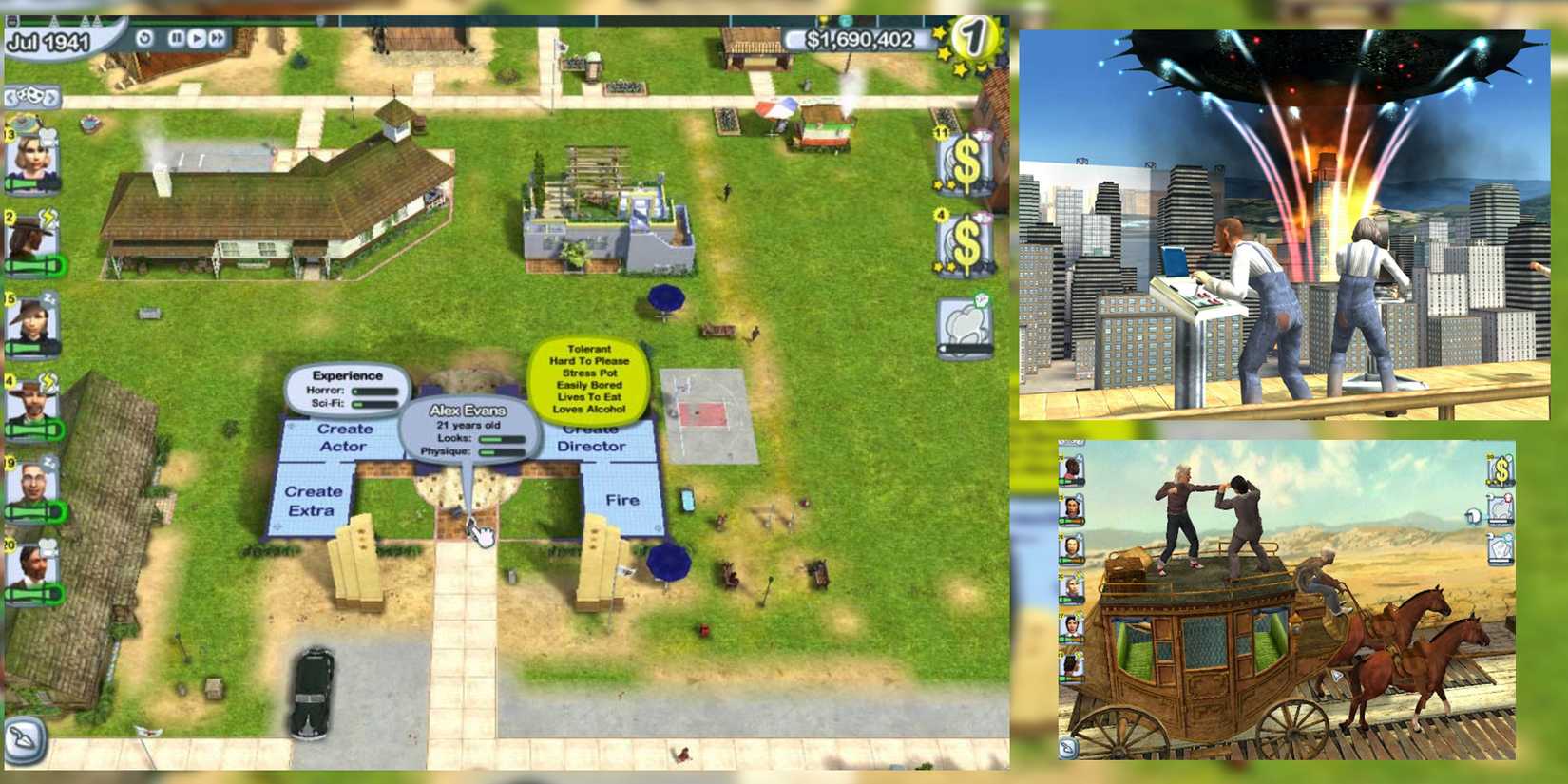 The Movies 2005 movie studio simulator abandonware