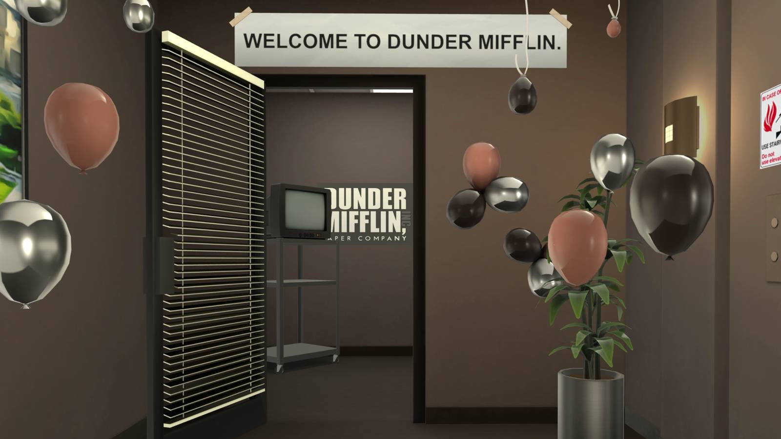 entrance to dunder mifflin
