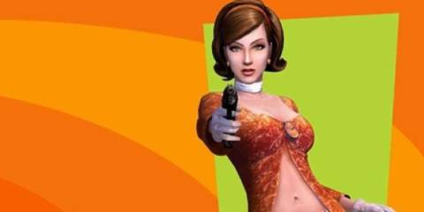 The Operative No One Lives Forever Cate Archer with a gun