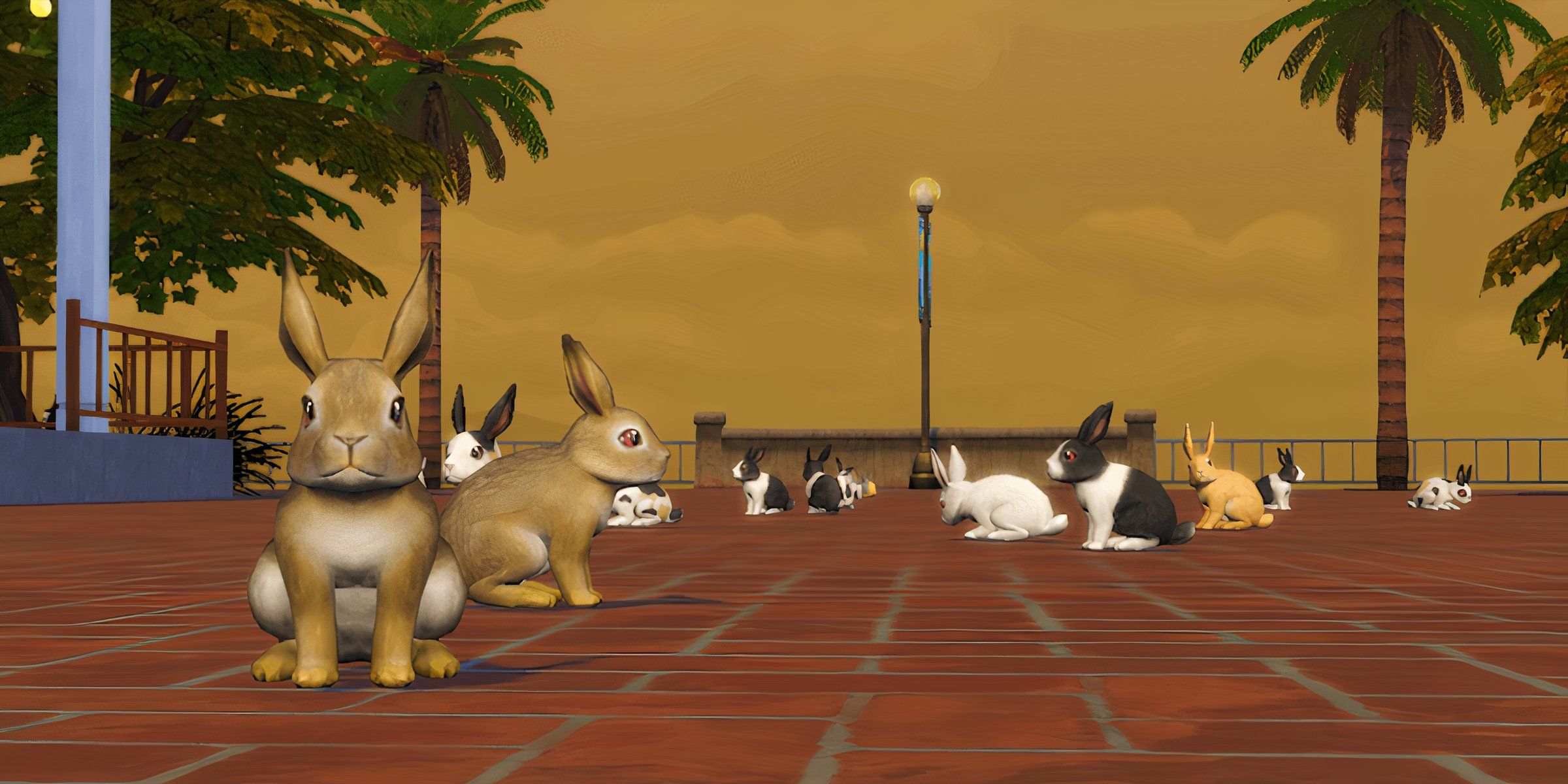 Bunch of rabbits and bunnies and scary backgrounds for Bunpocalypse mod