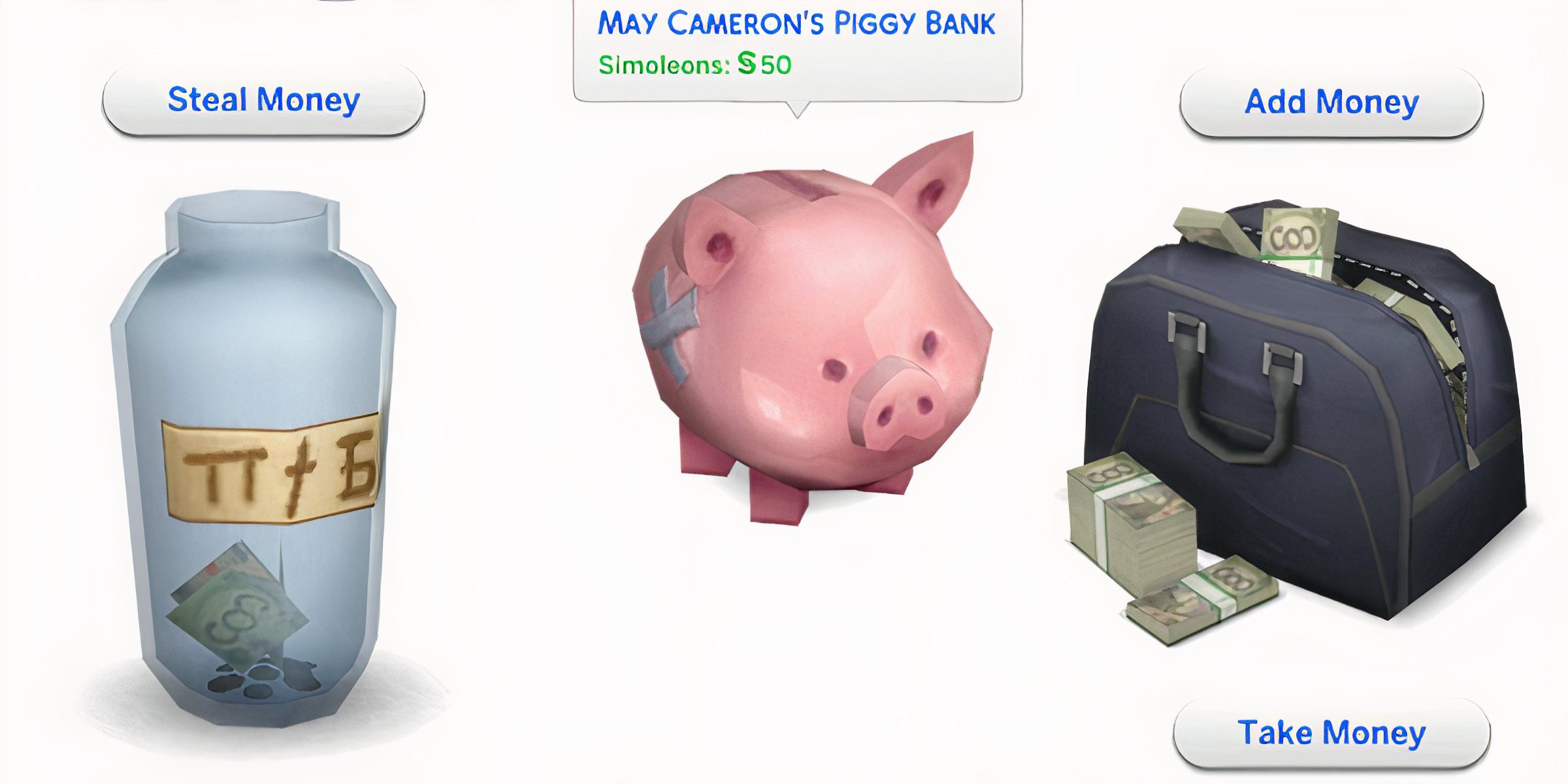 The new custom piggy bank from the In Your Safe Piggy Bank mod for children