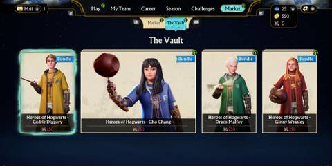 the vault rewards bundles in quidditch champions