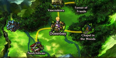 The world map in Jeanne d'Arc