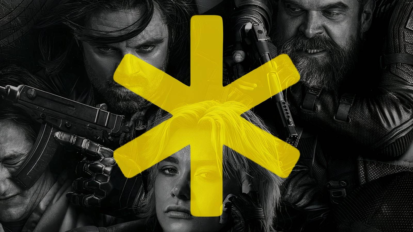 thunderbolts mcu poster, asterisk in title