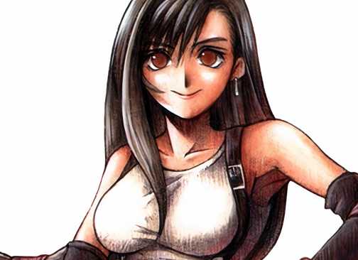 Tifa artwork in Final Fantasy 7
