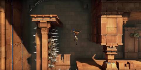 sargon dropping down a gap