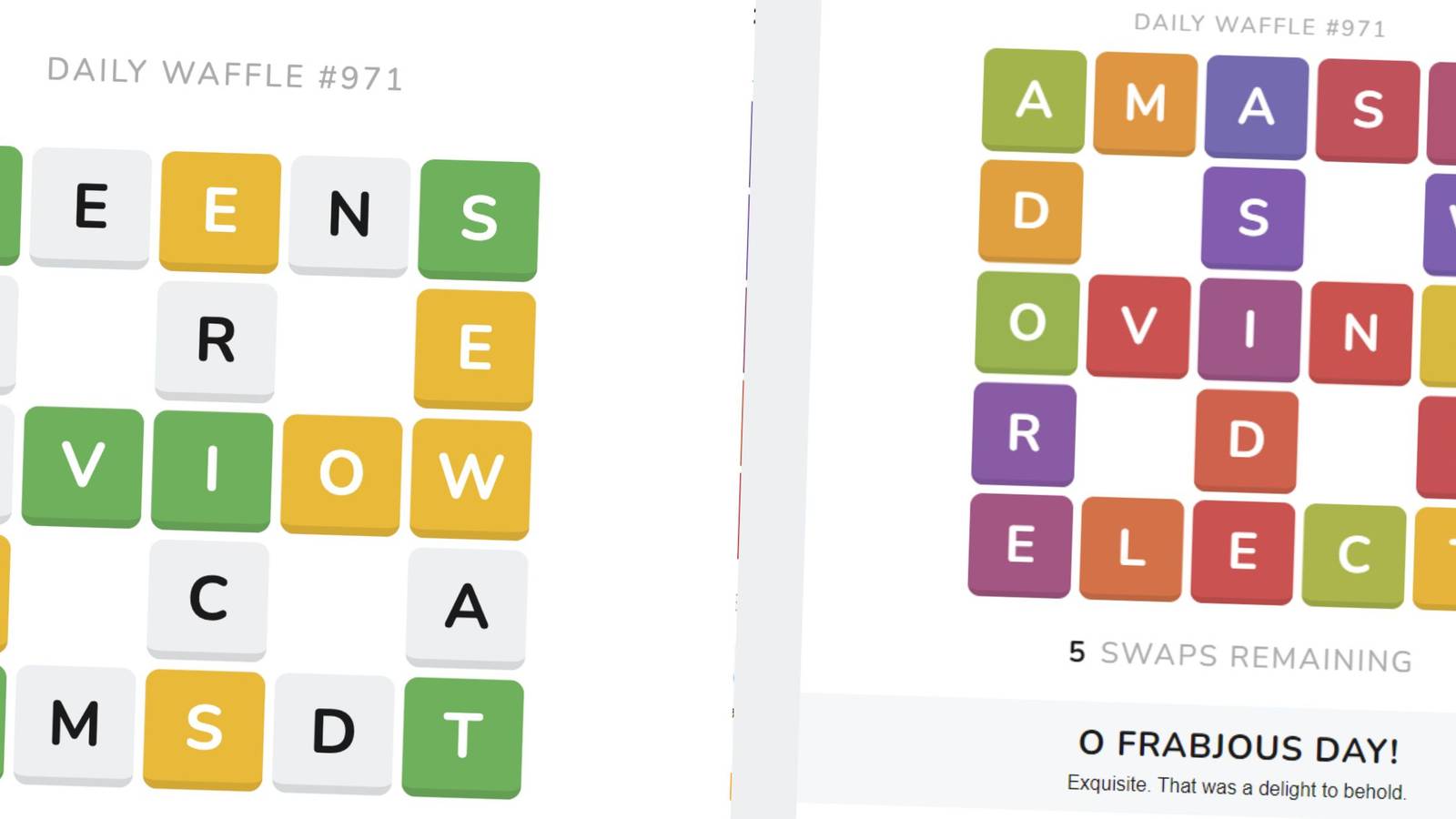 Today's Waffle Answers & Hints