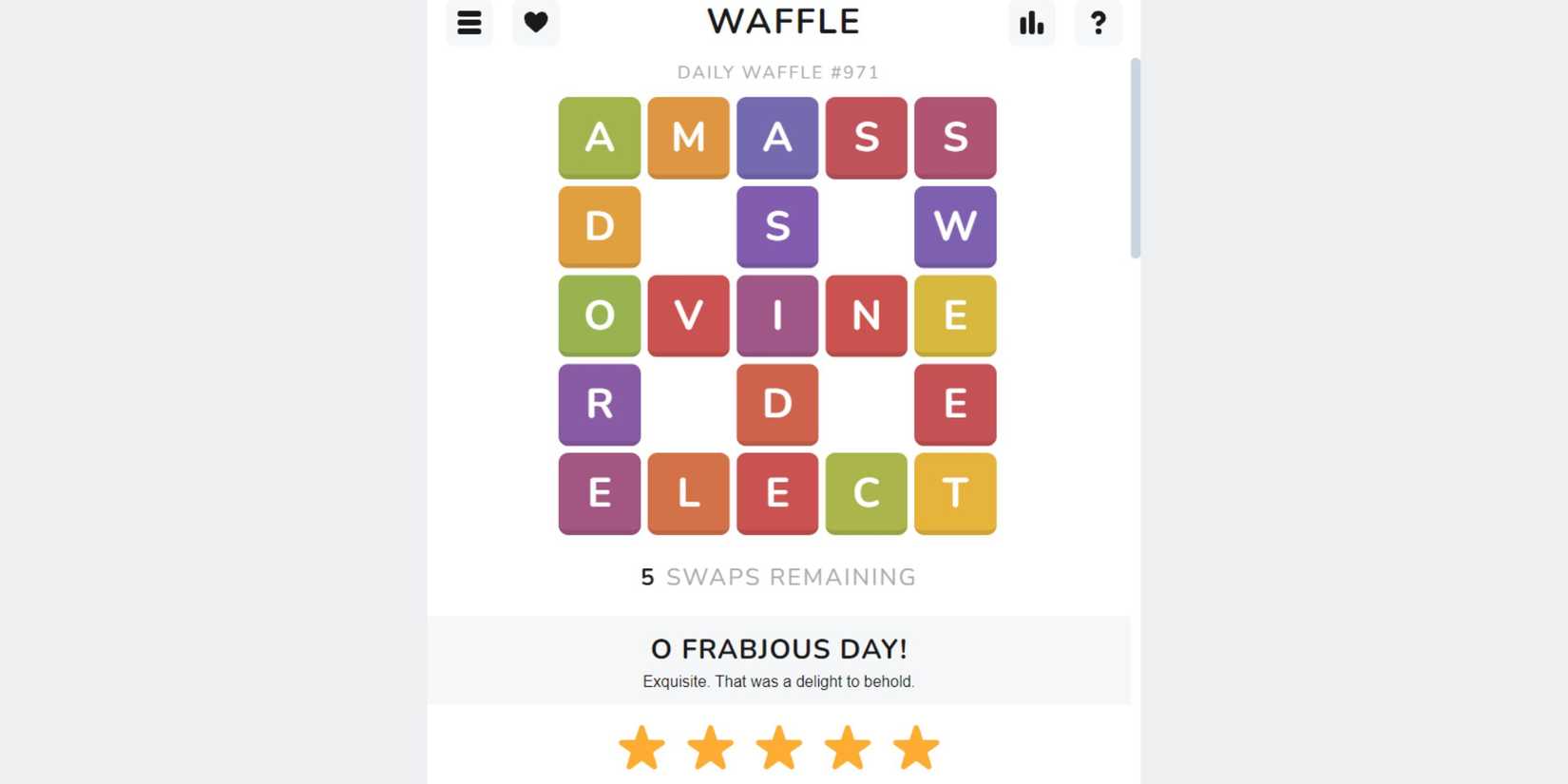 Today's Waffle Answers 