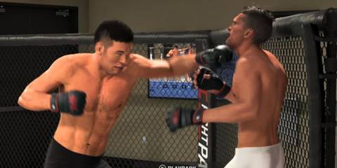 UFC 5 jab to lead hook frame 1