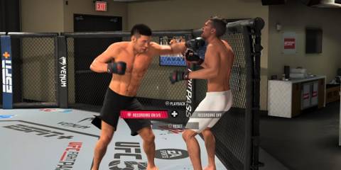 UFC 5 jab to outside hook frame 1